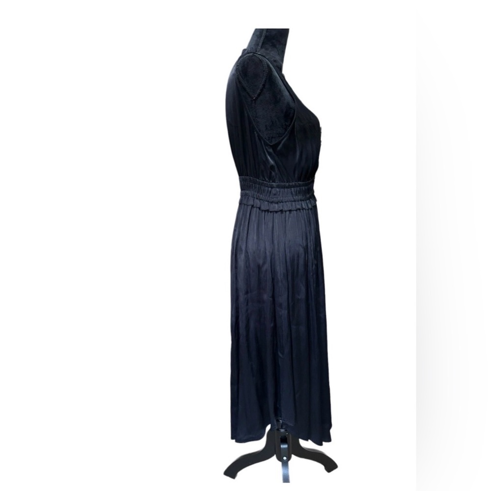 Anthropologie Maeve "La Habana" Black Ruffled V-Neck Dress Size Small​ - Picture 5 of 10